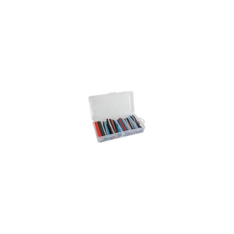 Boite assortiment gaine thermorétractable noir 170 pcs