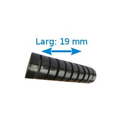 Ruban adhésif PVC noir larg 19 mm long 10 m, lot de 10 rouleaux